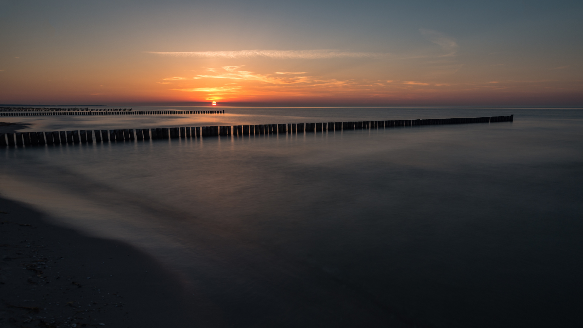 Sonnenuntergang in Zingst