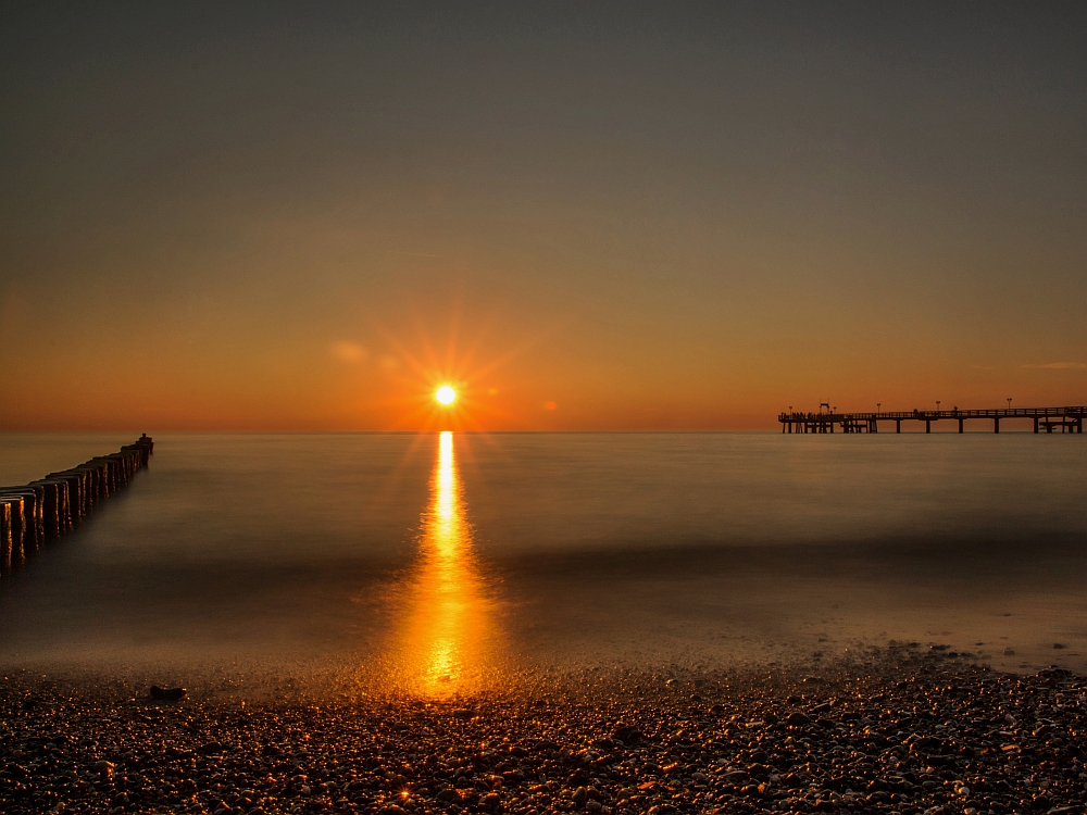 Sonnenuntergang in Zingst 2013