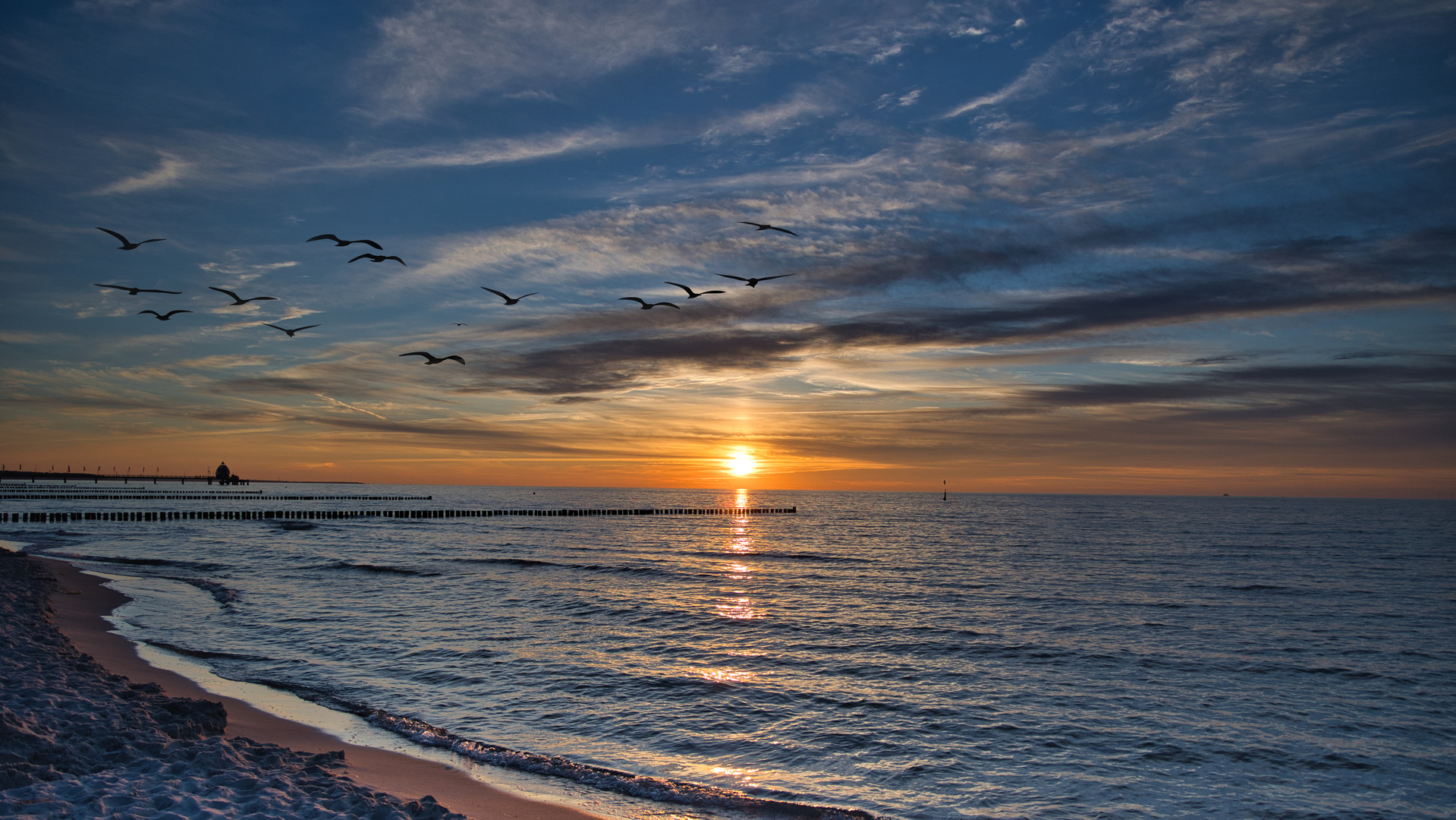 Sonnenuntergang in Zingst