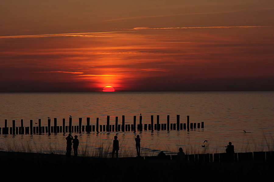 Sonnenuntergang in Zingst