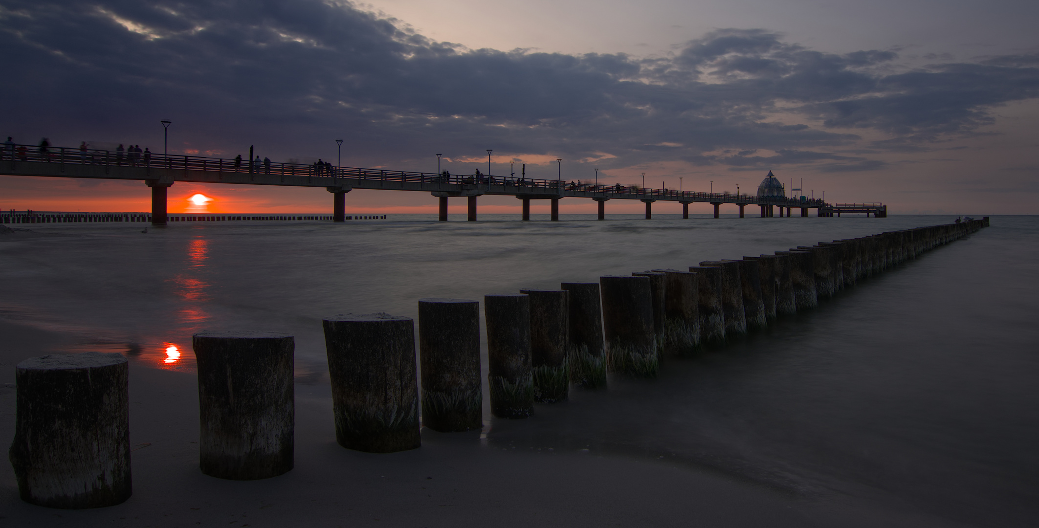 Sonnenuntergang in Zingst (Ostsee)