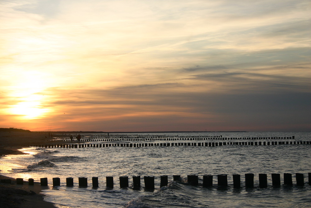 Sonnenuntergang in Zingst, September 2009...