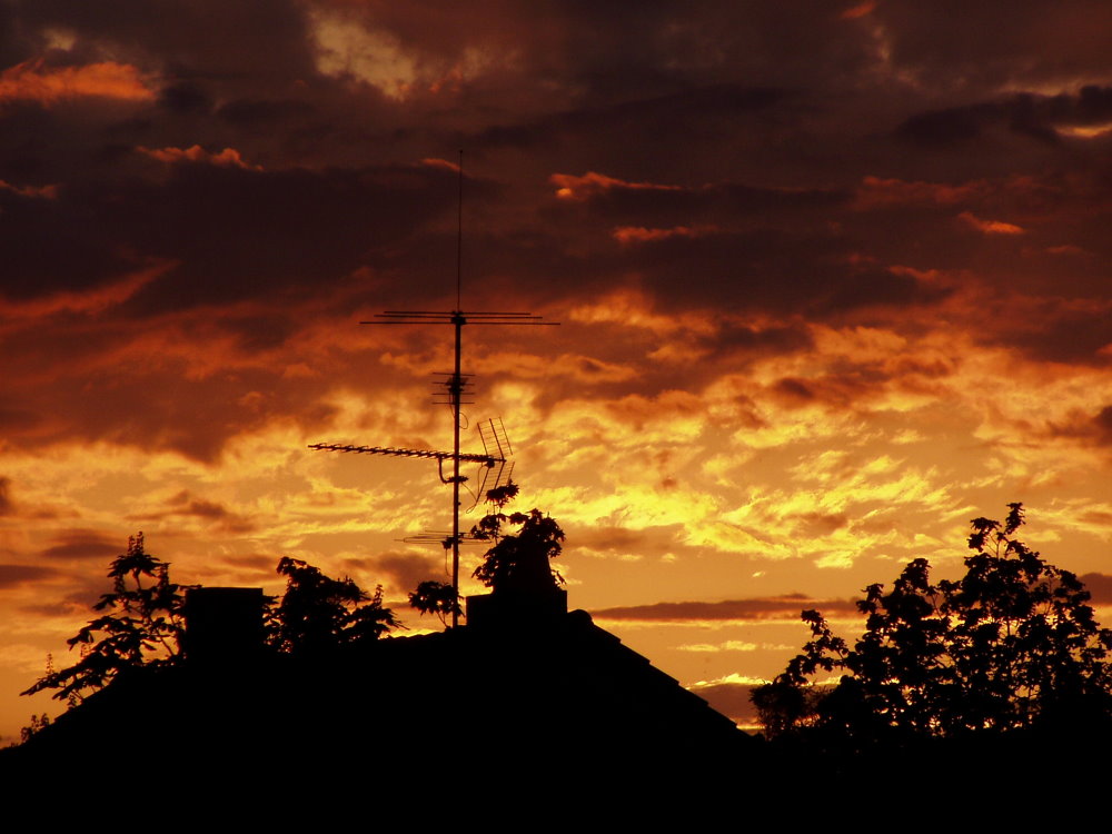 Sonnenuntergang in Zirndorf