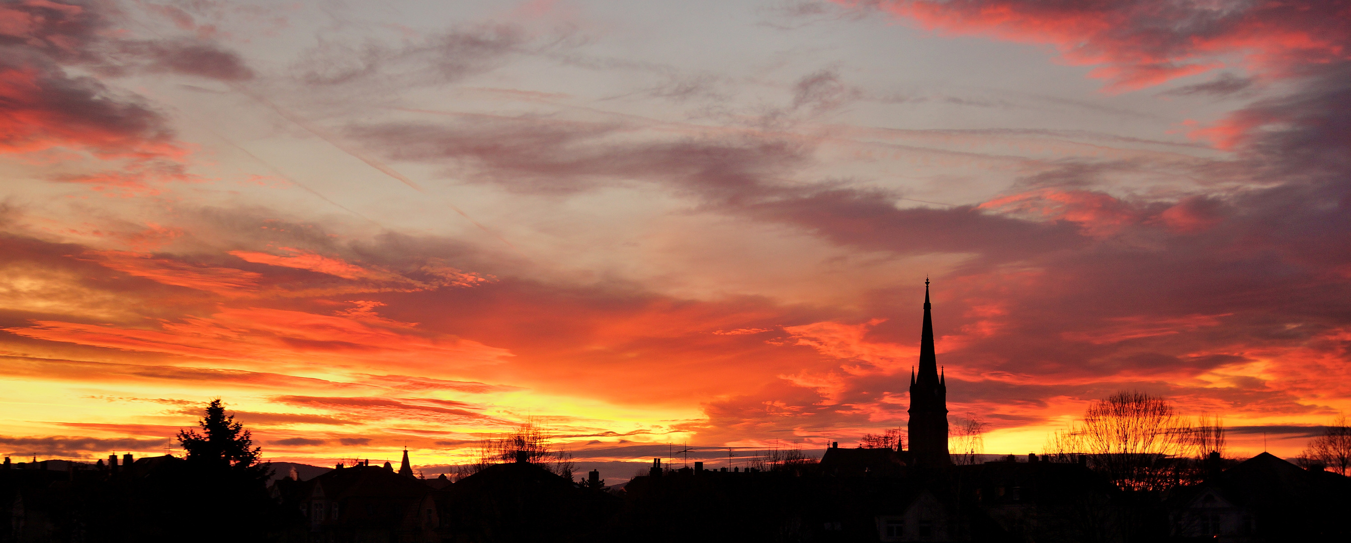 Sonnenuntergang in Zittau