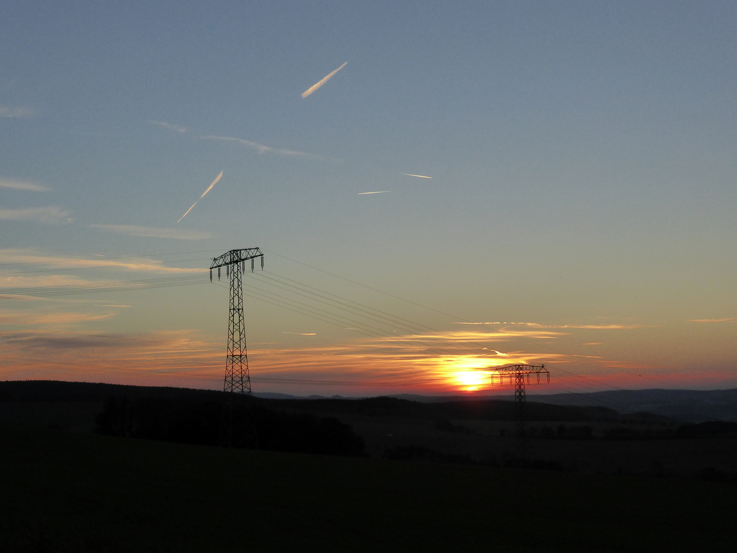 Sonnenuntergang in Zwönitz