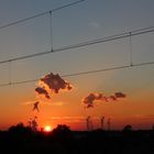 Sonnenuntergang Industrie