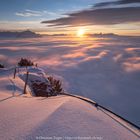 Sonnenuntergang ins Nebelmeer