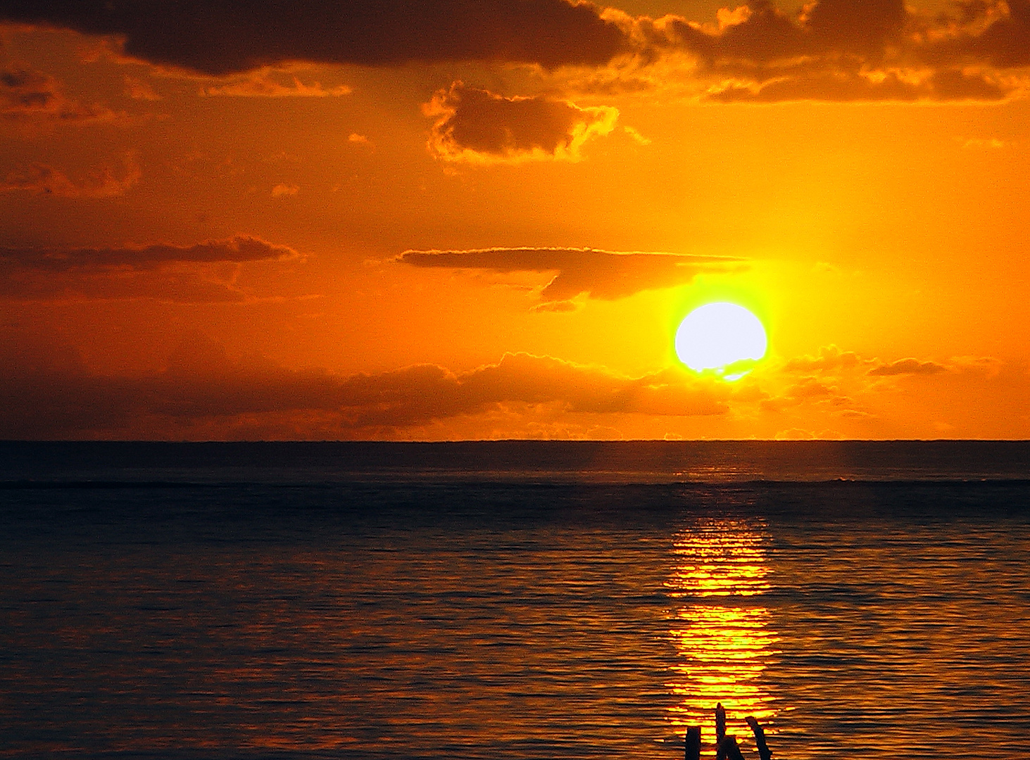 Sonnenuntergang Insel, Mauritius