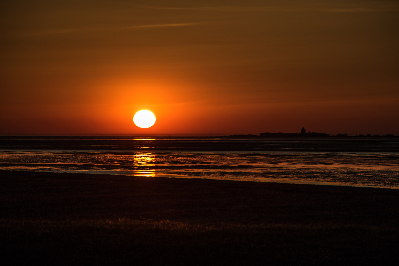 Sonnenuntergang Insel Neuwerk