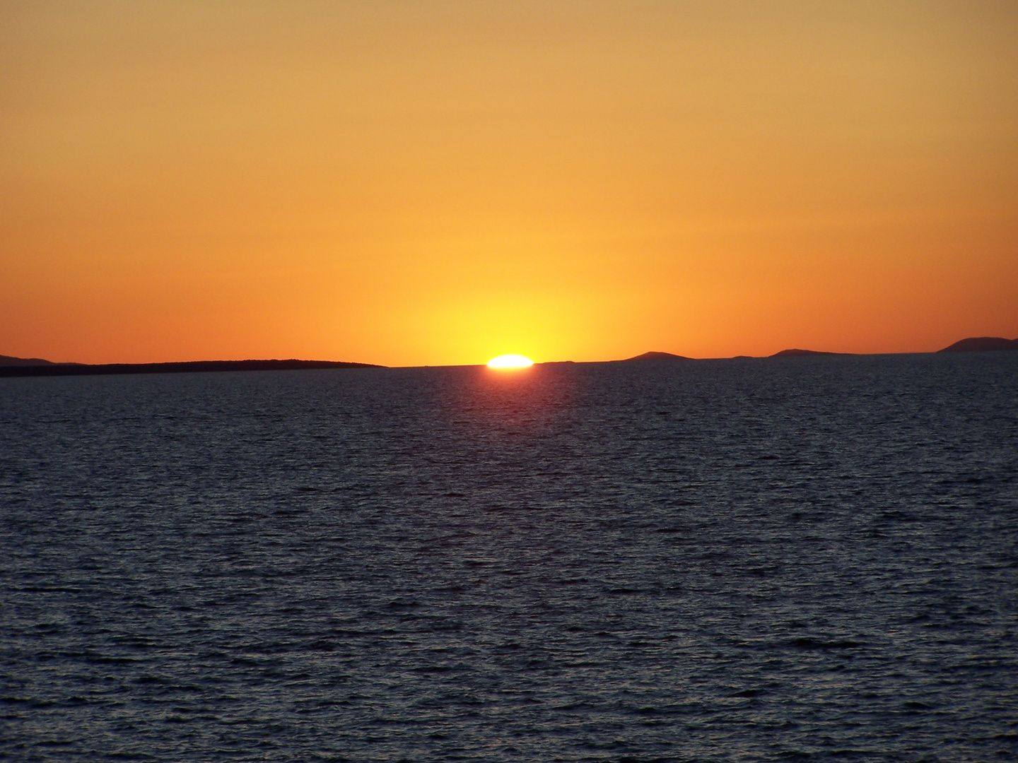 Sonnenuntergang Insel Vir Kroatien