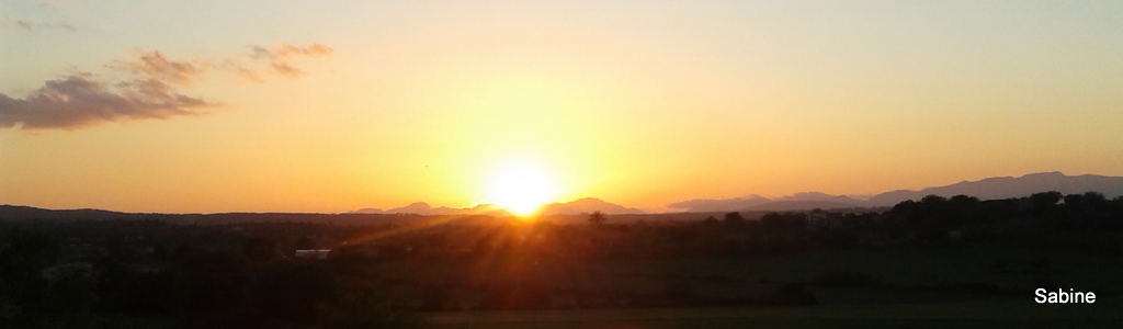 Sonnenuntergang Inselmitte Mallorca