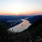 Sonnenuntergang, irgendwo auf dem Rheinsteig