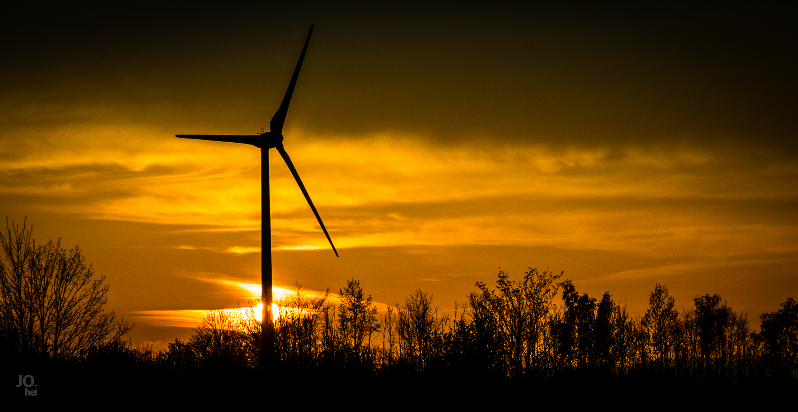 Sonnenuntergang irgendwo in Schleswig Holstein