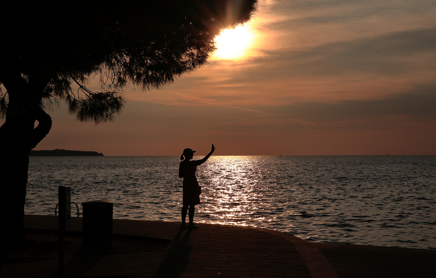 Sonnenuntergang Izola Slowenien