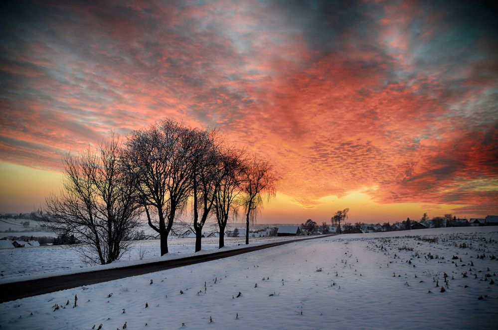 Sonnenuntergang Januar 