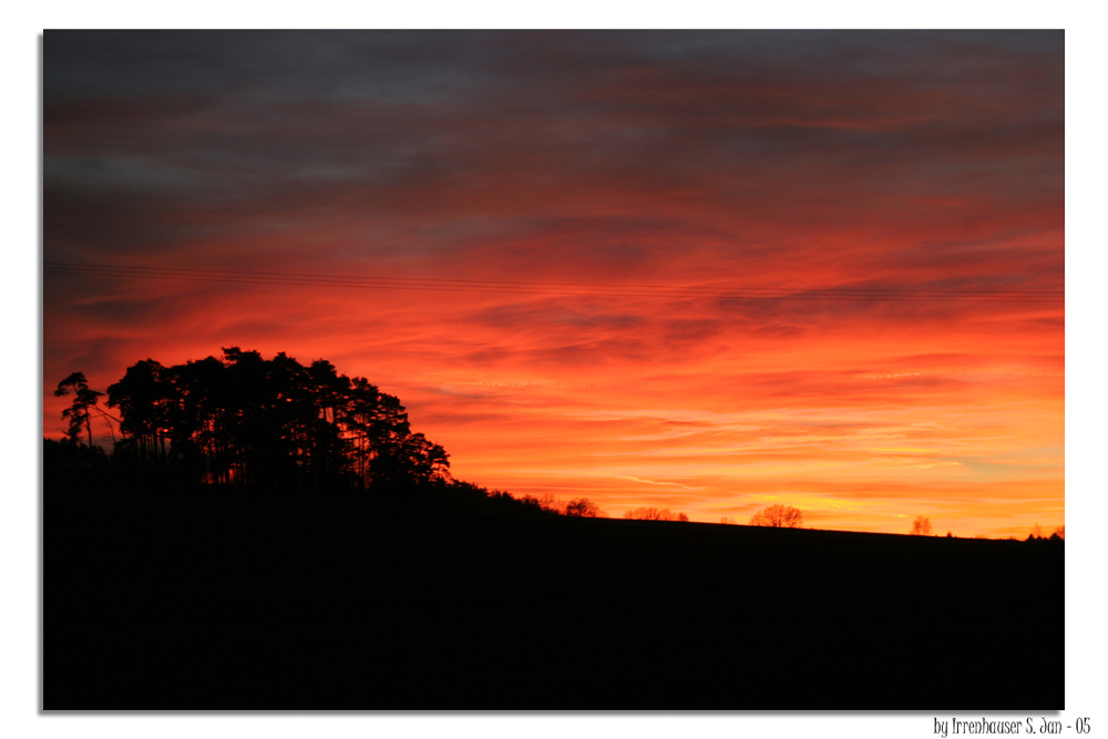 Sonnenuntergang Januar 2005