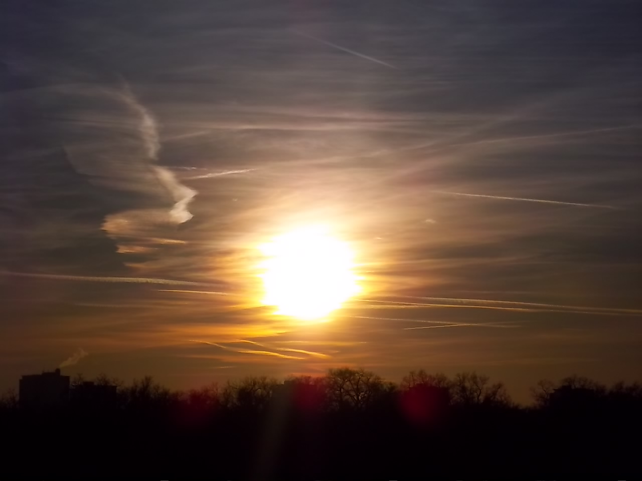 Sonnenuntergang Januar 2011