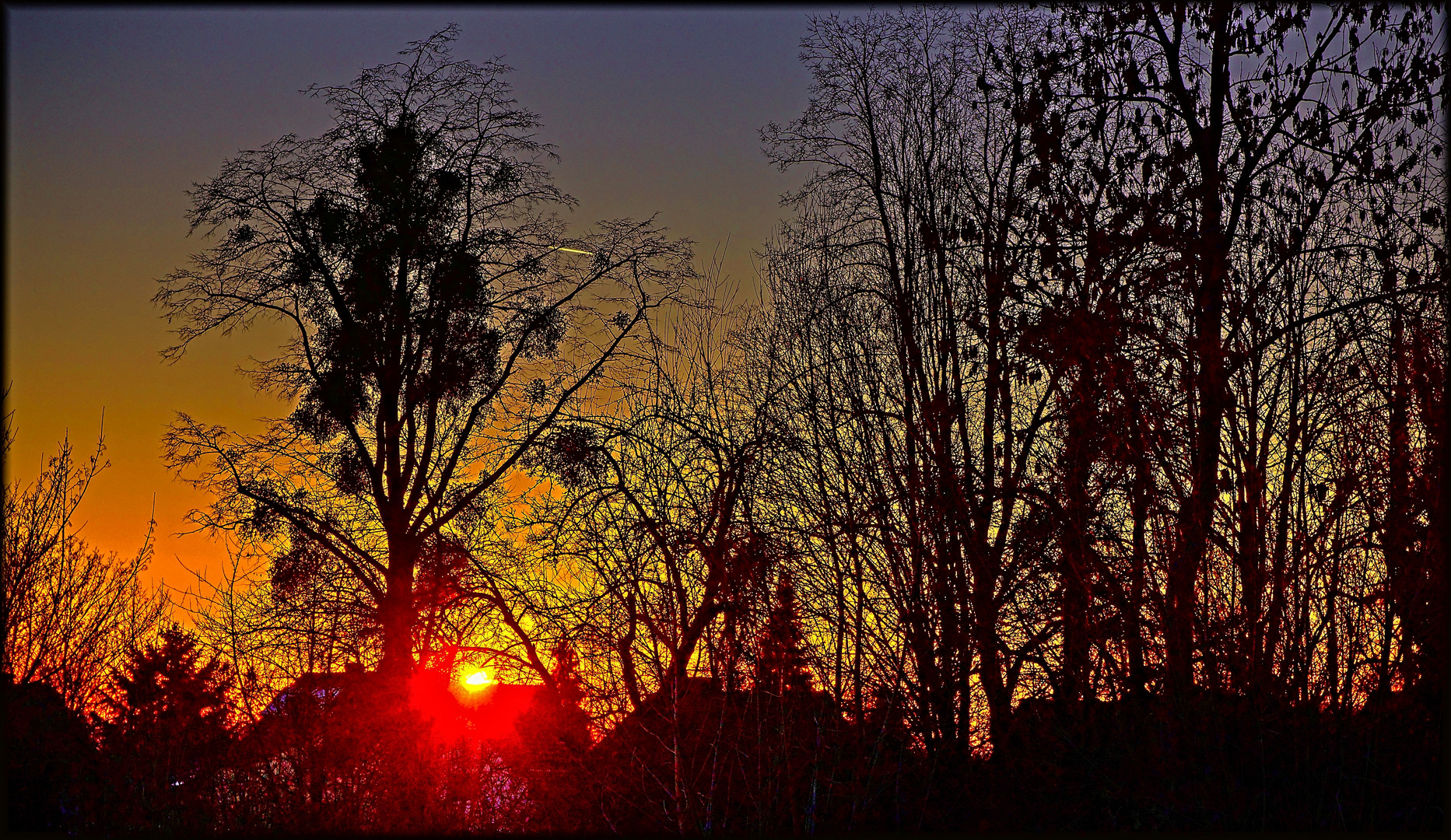 Sonnenuntergang Januar 2019