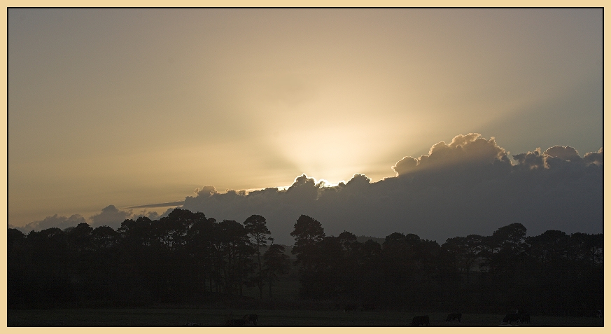 Sonnenuntergang, Jedburgh