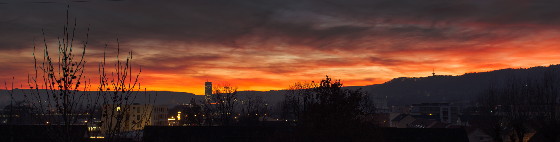 Sonnenuntergang Jena