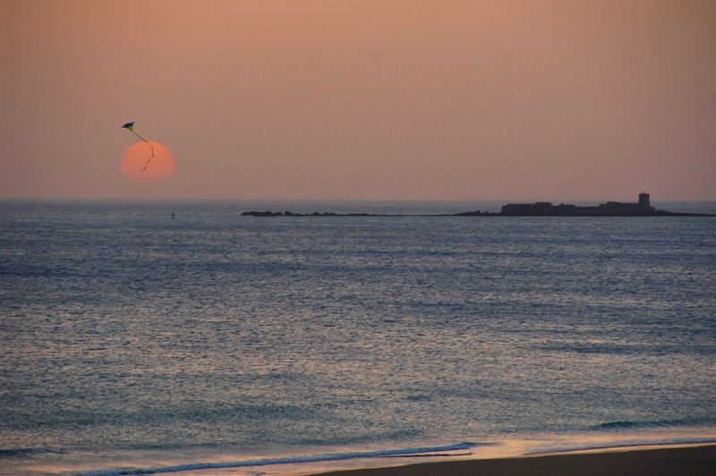 Sonnenuntergang jenseits der Säulen des Herakles