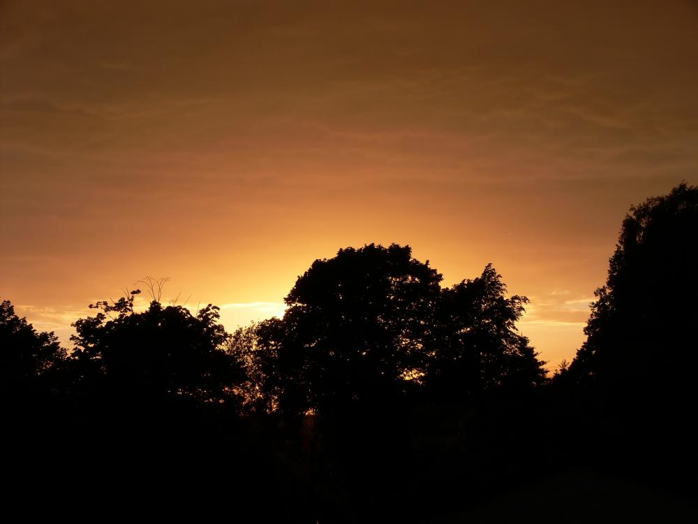 Sonnenuntergang Juni 2006 in Dahme