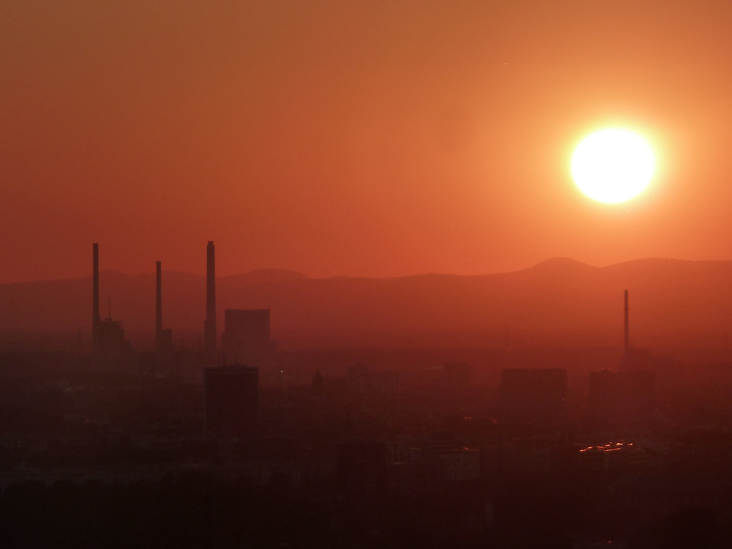 sonnenuntergang karlsruhe