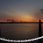 Sonnenuntergang Kiel Skyline