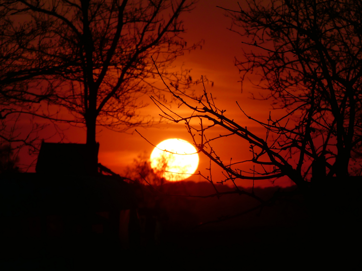 Sonnenuntergang kleine Wümme 