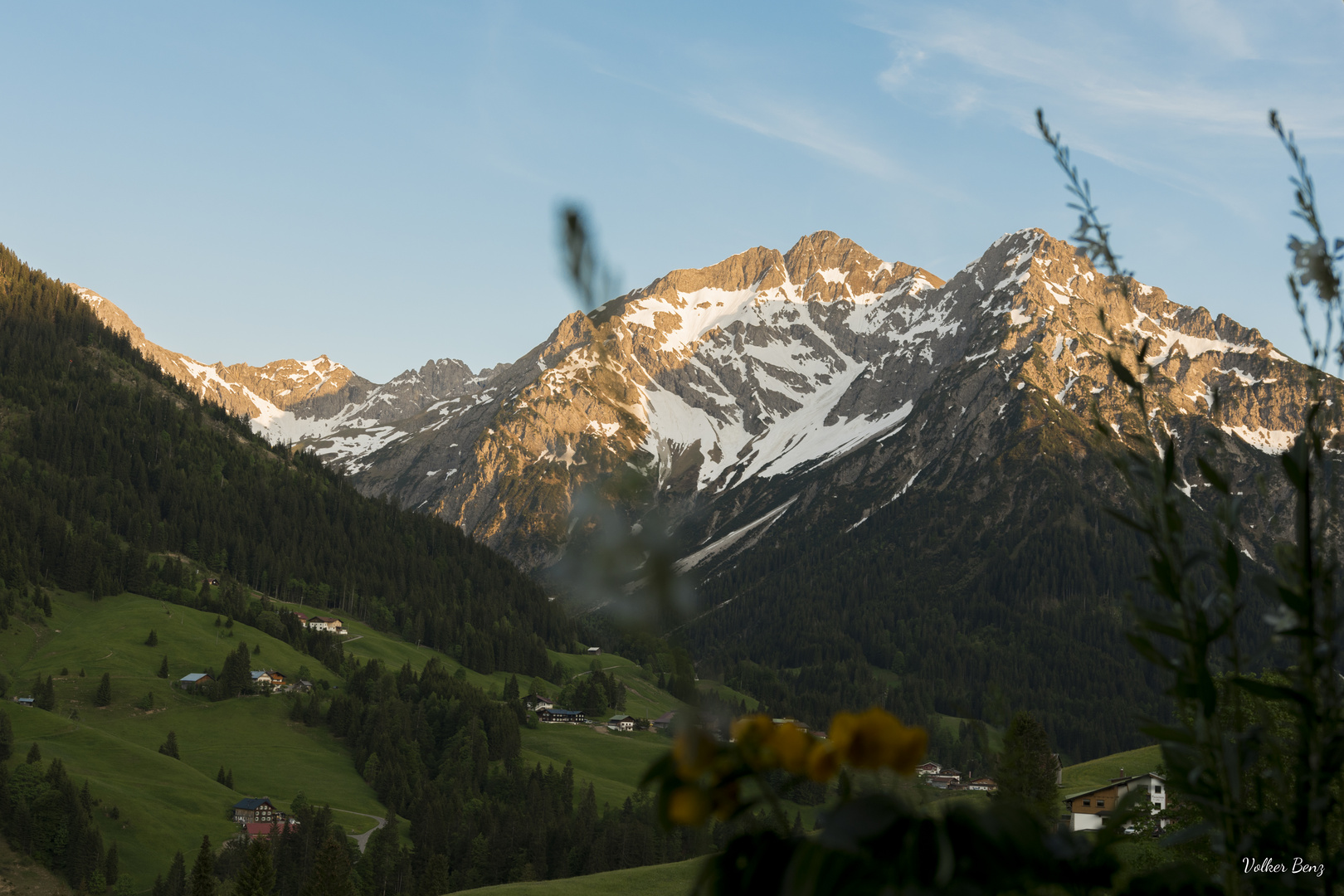 Sonnenuntergang Kleinwalsertal