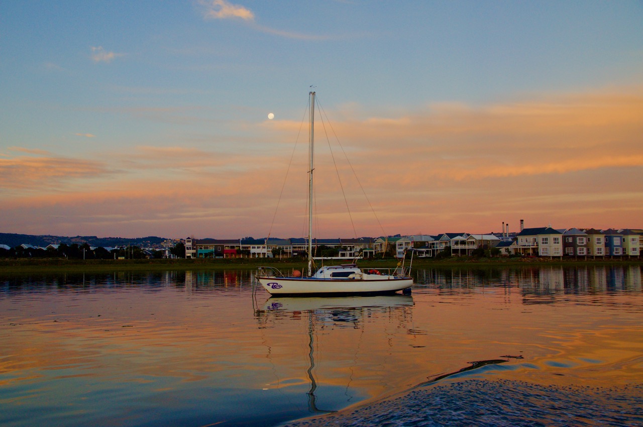 Sonnenuntergang Knysna, WC, Südafrika