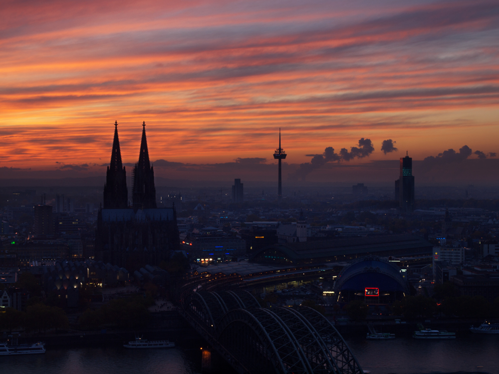 Sonnenuntergang Köln