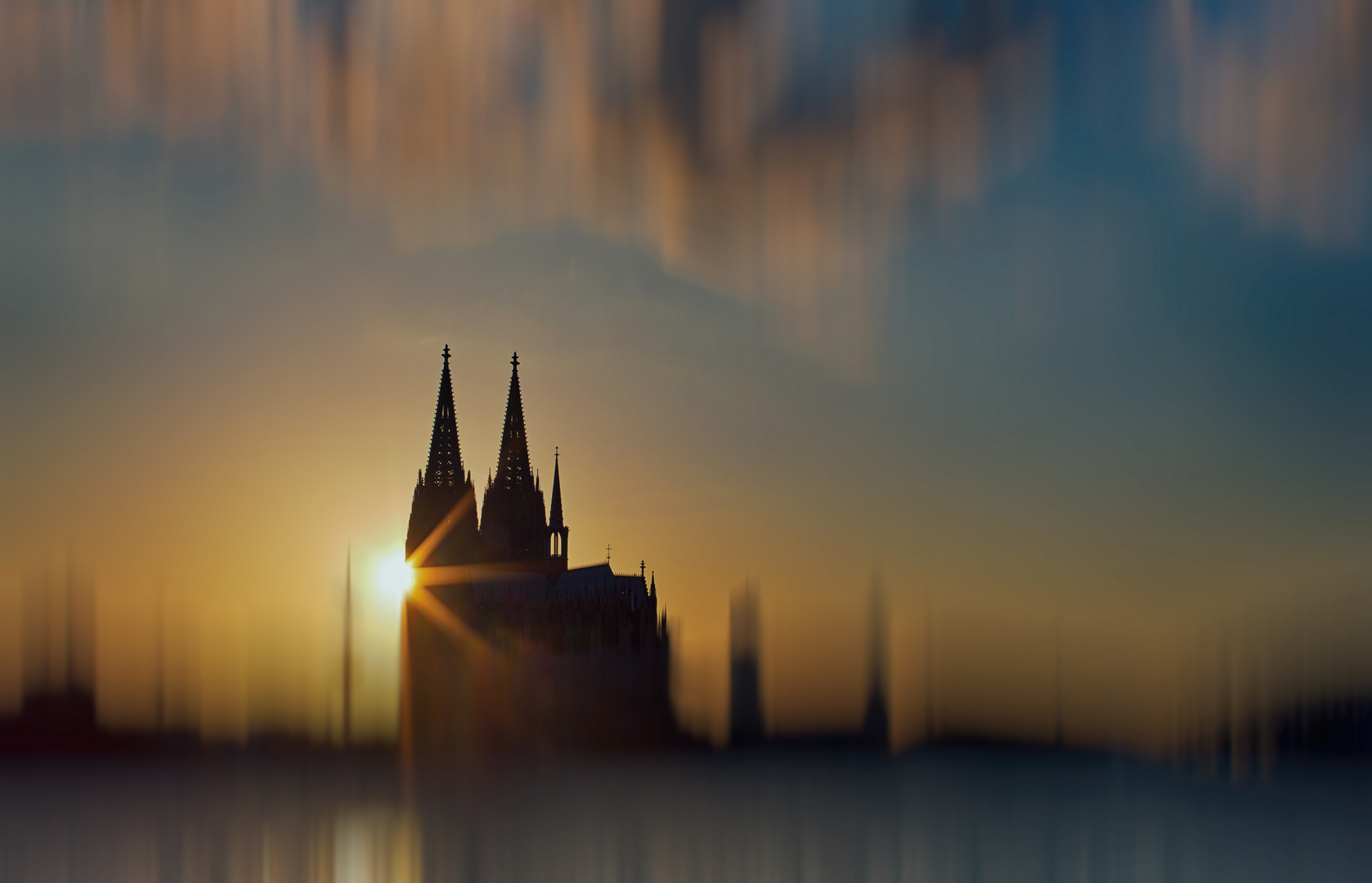 Sonnenuntergang Köln 