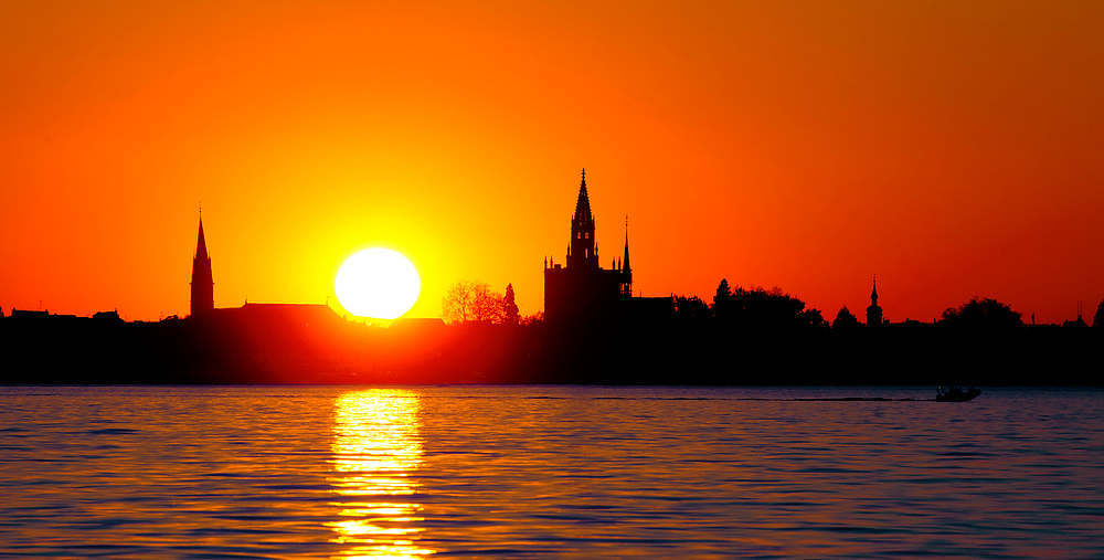 Sonnenuntergang Konstanz