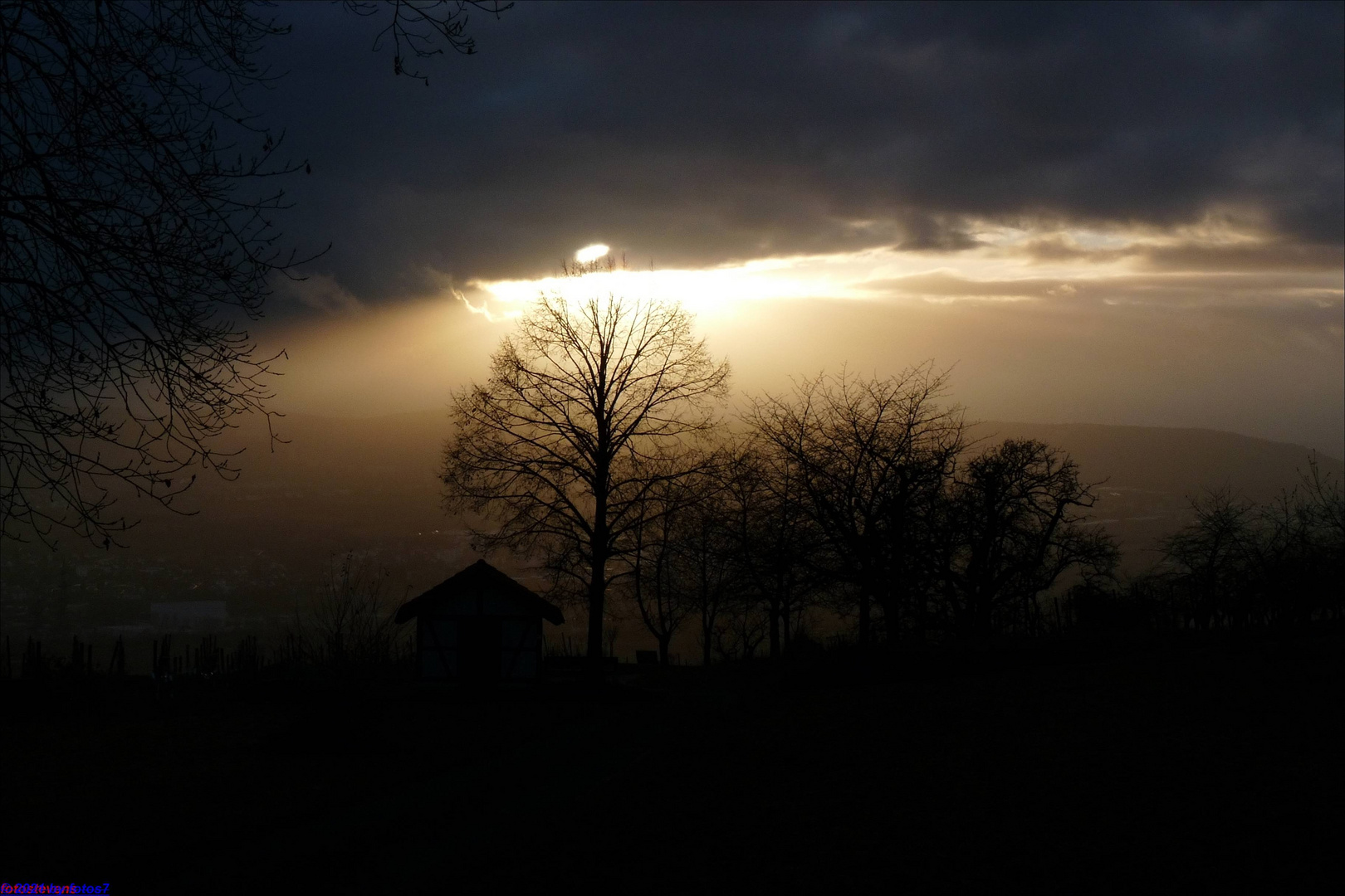 Sonnenuntergang Korb Hanweiler Sattel