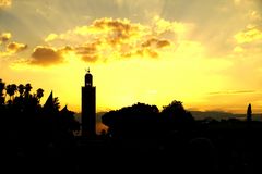  Sonnenuntergang Koutoubia-Moschee Marrakesch