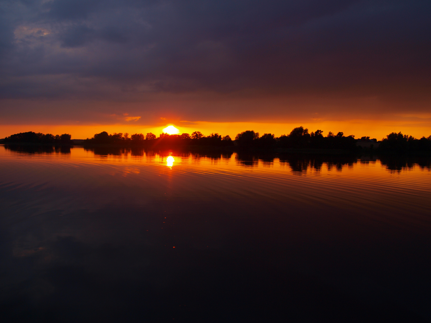 Sonnenuntergang Krakow am See