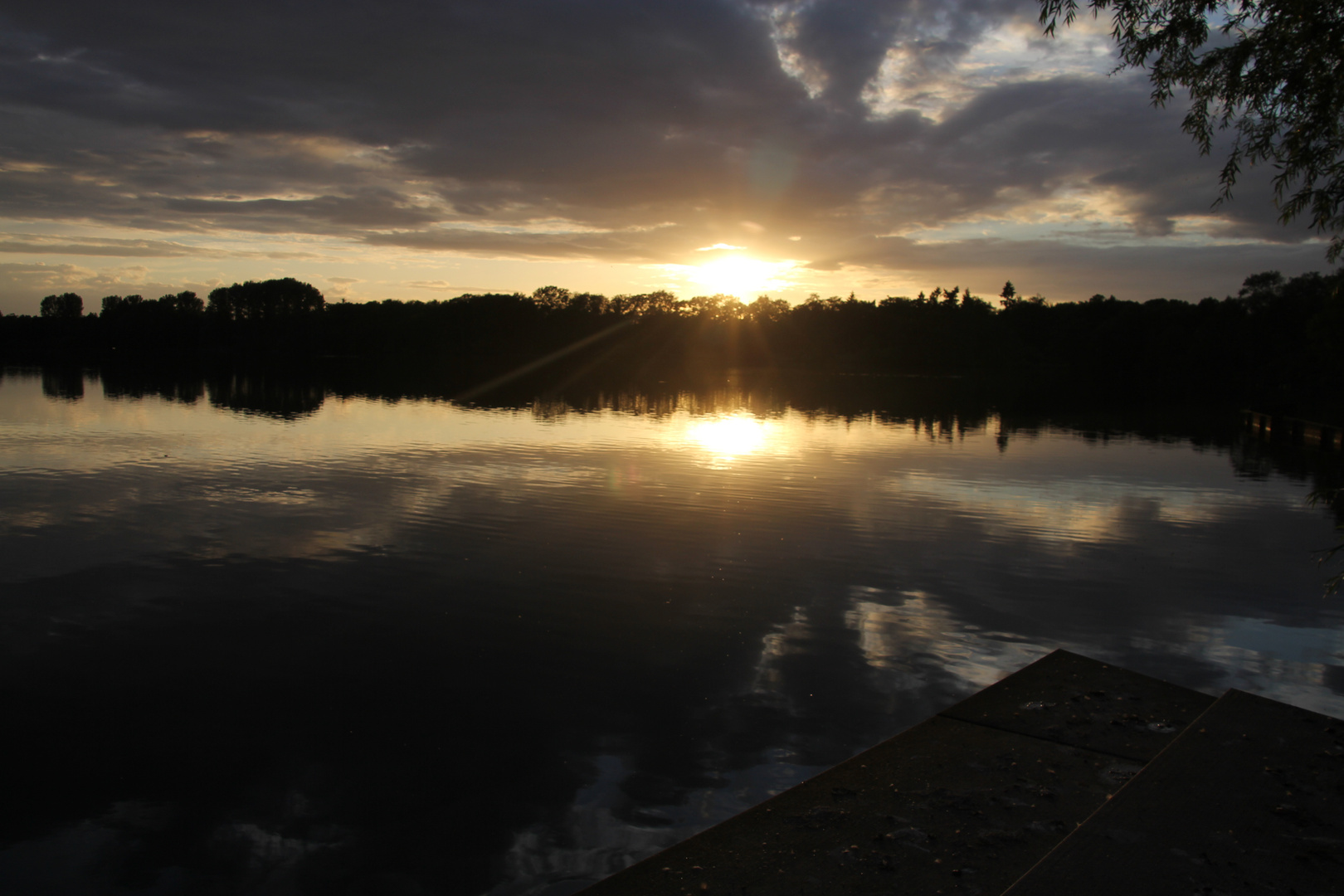 Sonnenuntergang Krickenbecker Seen