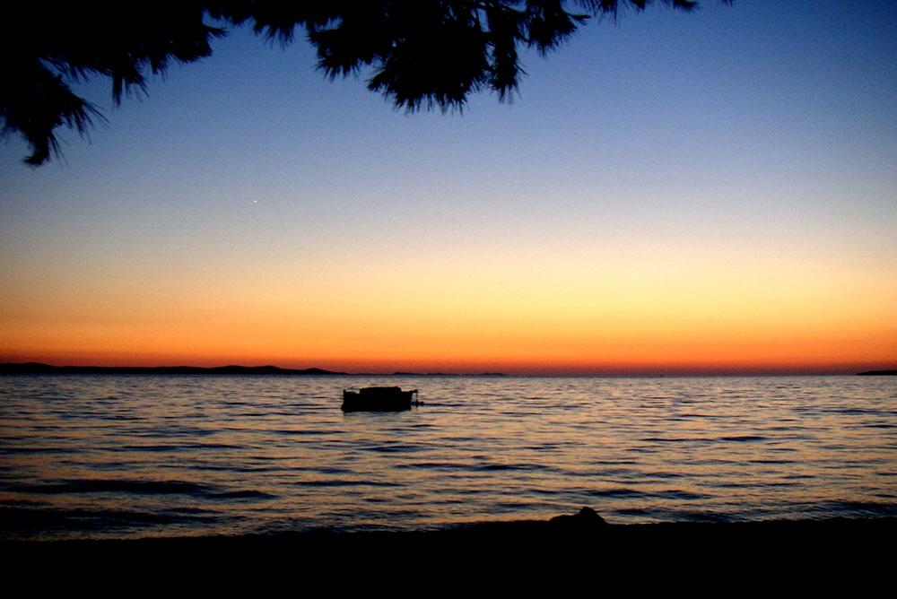 Sonnenuntergang Kroatien Juli 2005