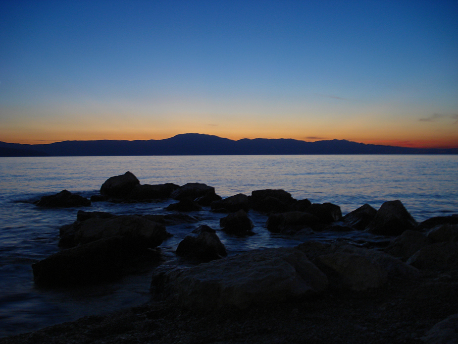 Sonnenuntergang kroatische Inseln