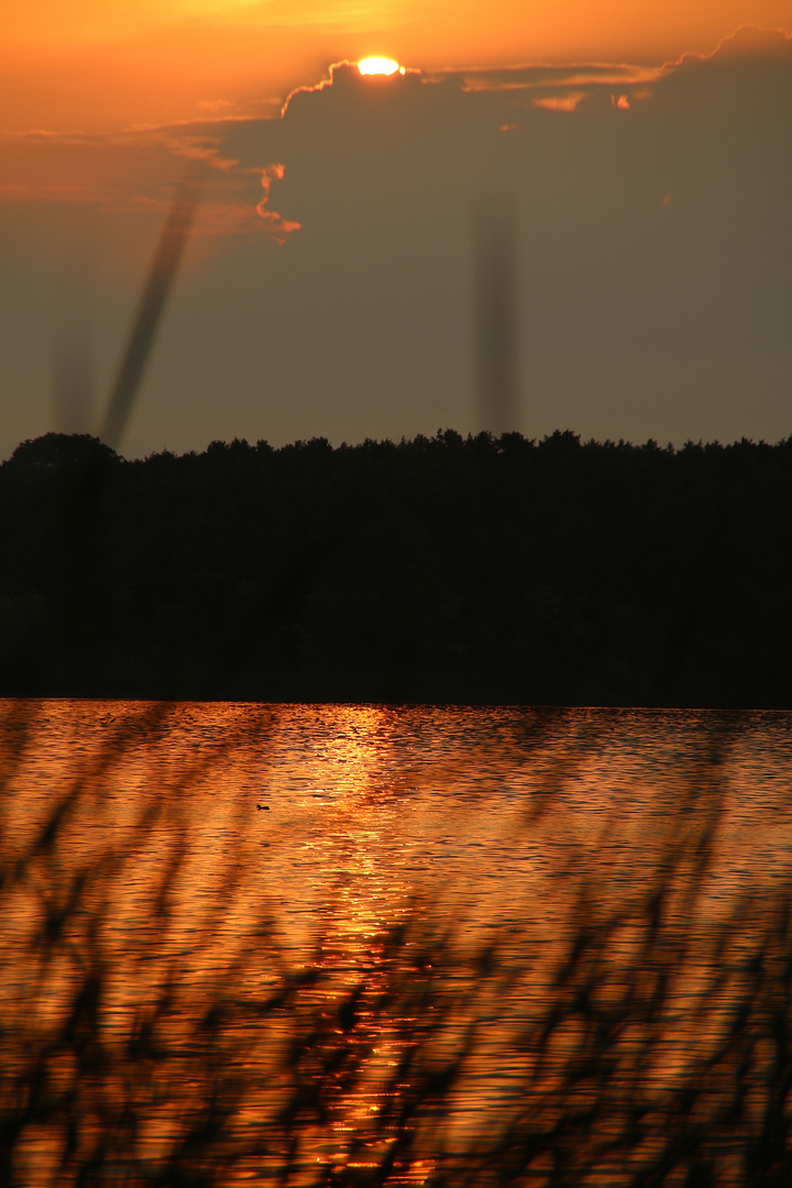 Sonnenuntergang kurz vor Berlin