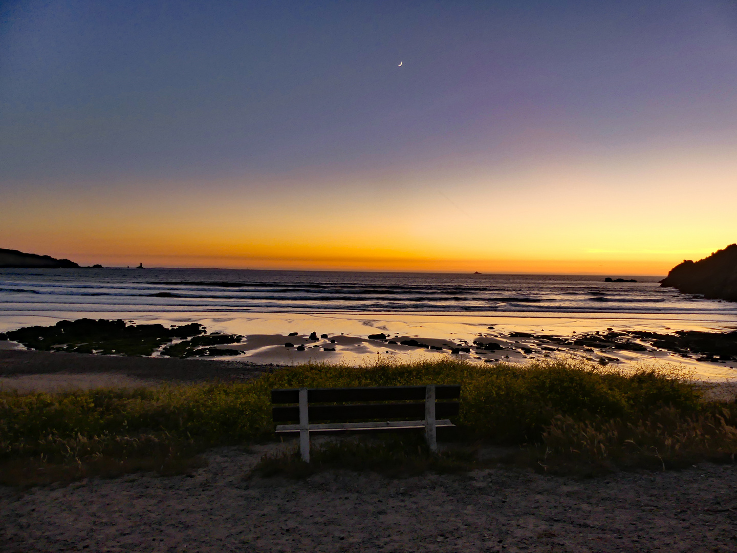 Sonnenuntergang la Baie des Trépassés