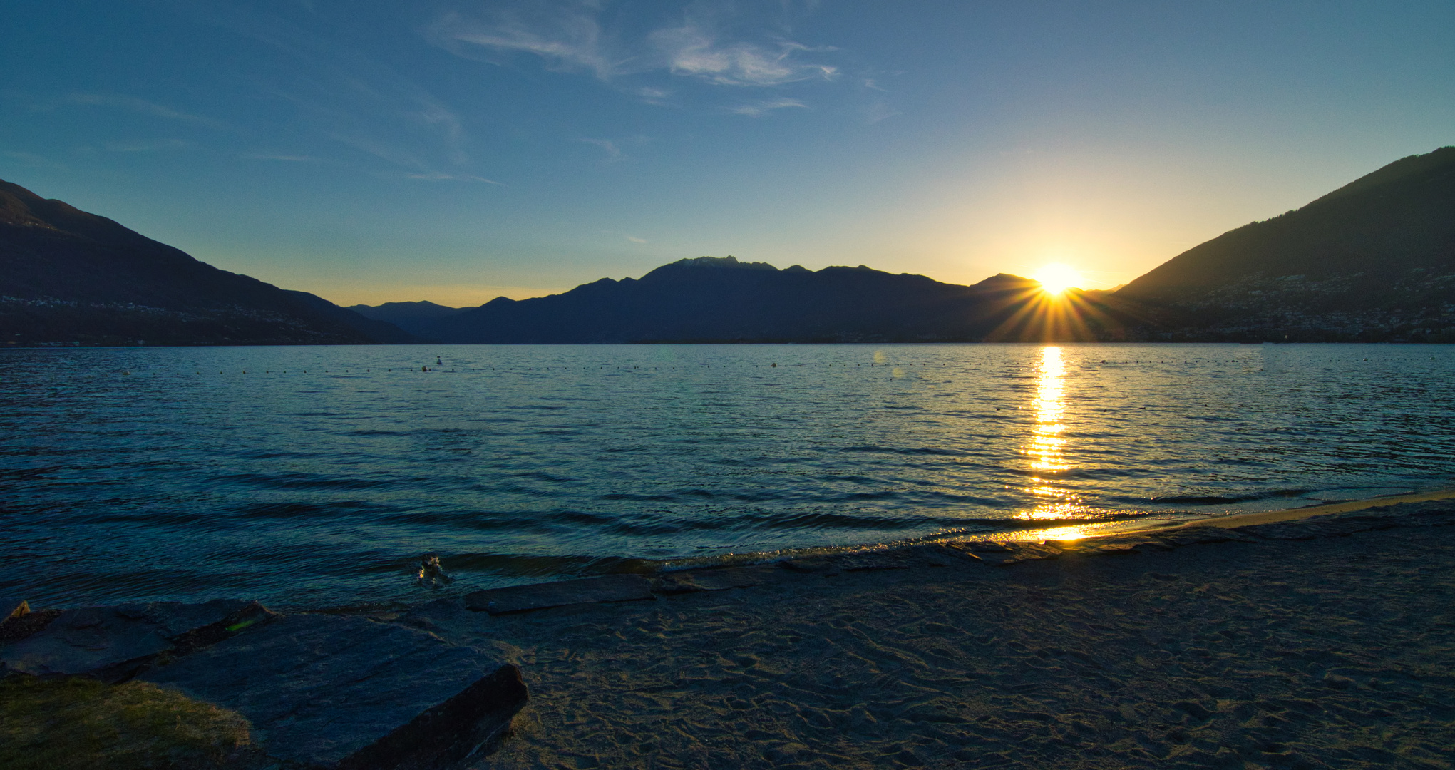 Sonnenuntergang Lago Maggiore