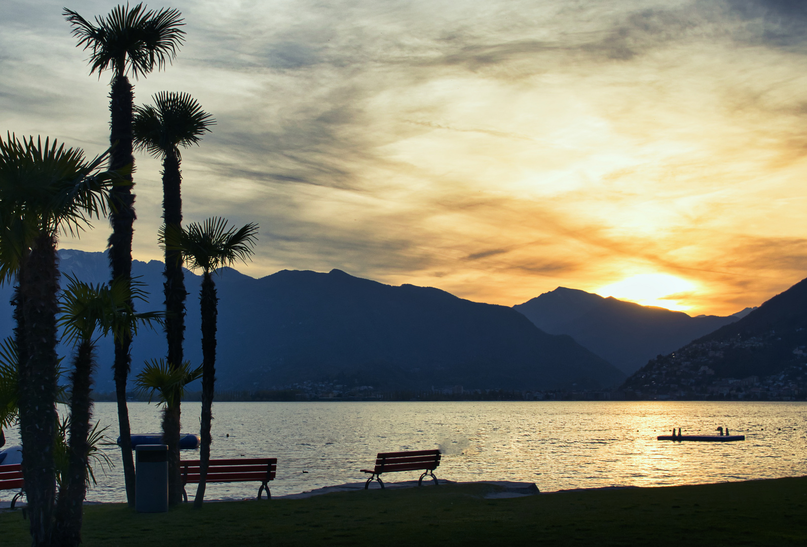 Sonnenuntergang Lago Maggiore