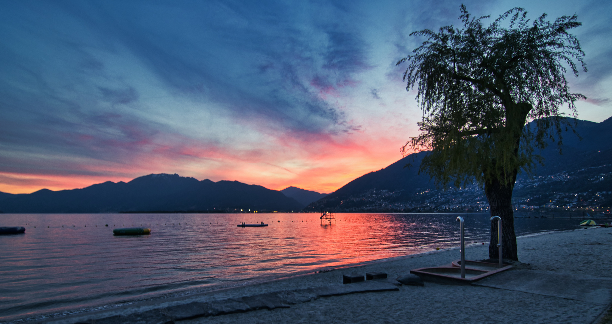 Sonnenuntergang Lago Maggiore