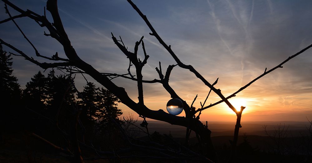 Sonnenuntergang - Landschaft - Kugel