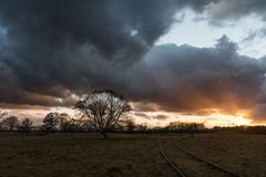 Sonnenuntergang Lanschaftspark