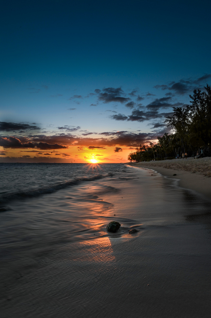 Sonnenuntergang Le Morne Mauritius 