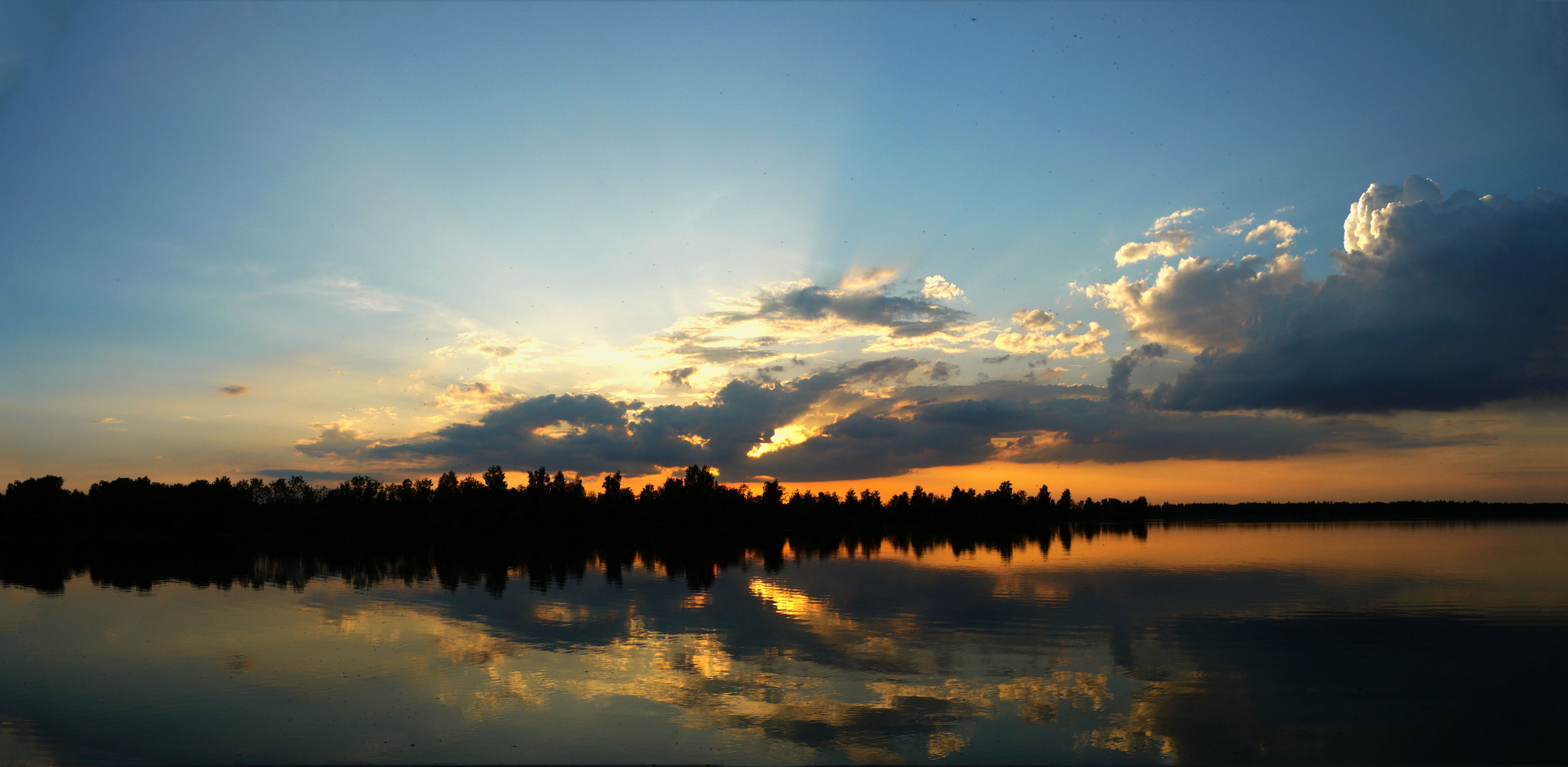 Sonnenuntergang, Lechstaustufe 23