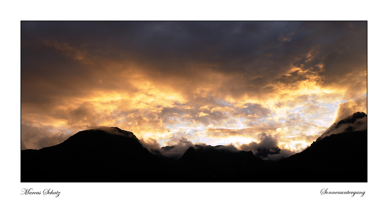 SONNENUNTERGANG / LECHTALER ALPEN / TIROL